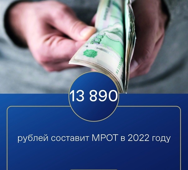 О минимальном размере оплаты труда с 1 января 2022 года.