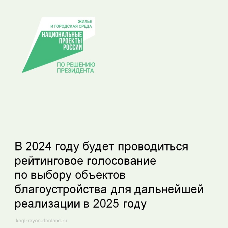 Жители Новотитаровского сельского поселения выберут объекты для благоустройства на 2025 год.