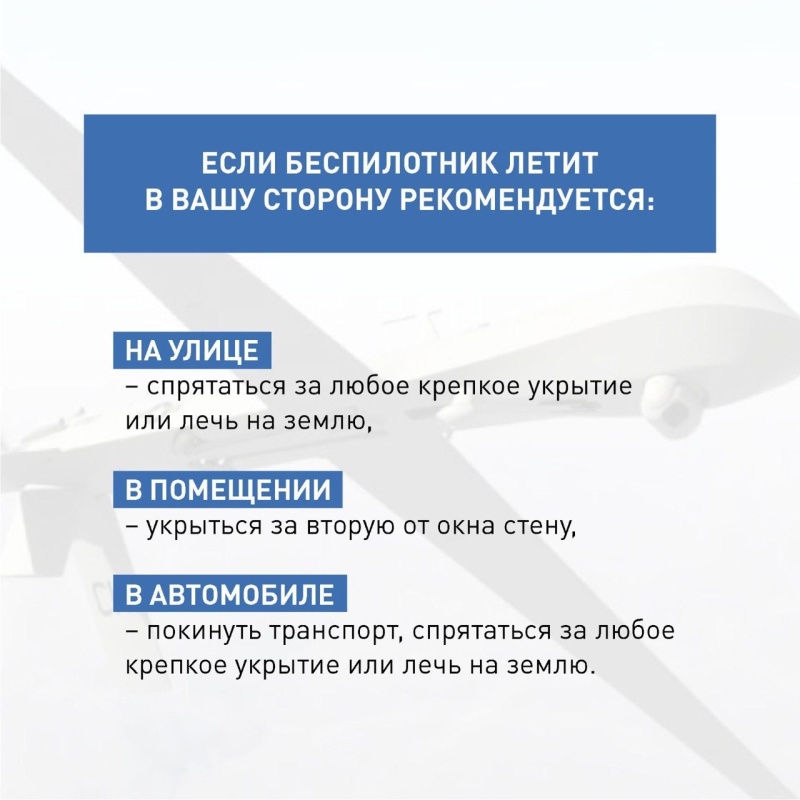 Алгоритм действий в случае обнаружения беспилотных летательных аппаратов